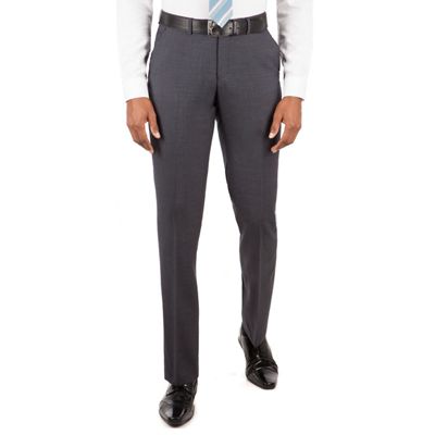Ben Sherman Charcoal plain front slim fit kings suit trouser